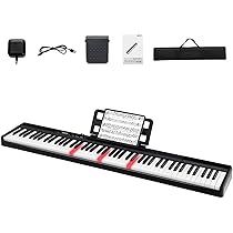 Maxmass 88 Key Keyboard Piano, Full Size Semi-Weighted